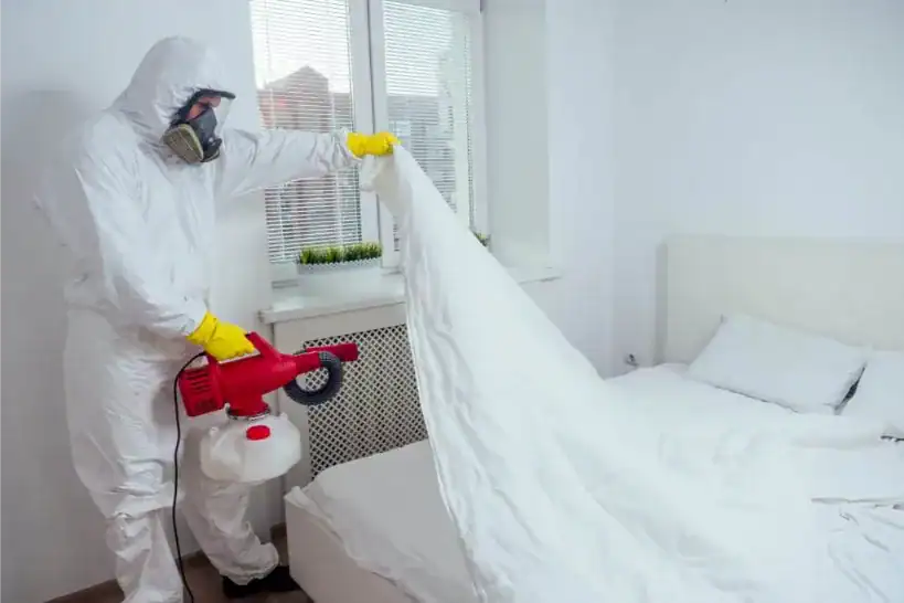Arrow Pest Service expert performing a heat treatment